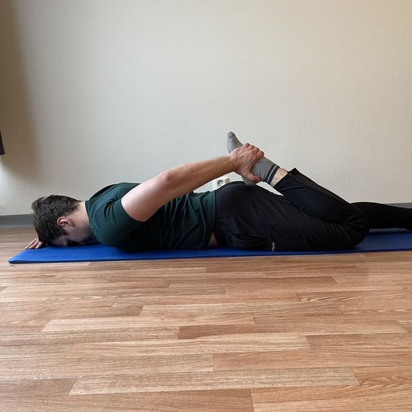 stretching exercises for quads prone quad stretch
