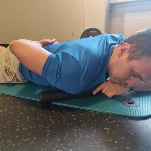 chest muscles muscle release with foam roller
