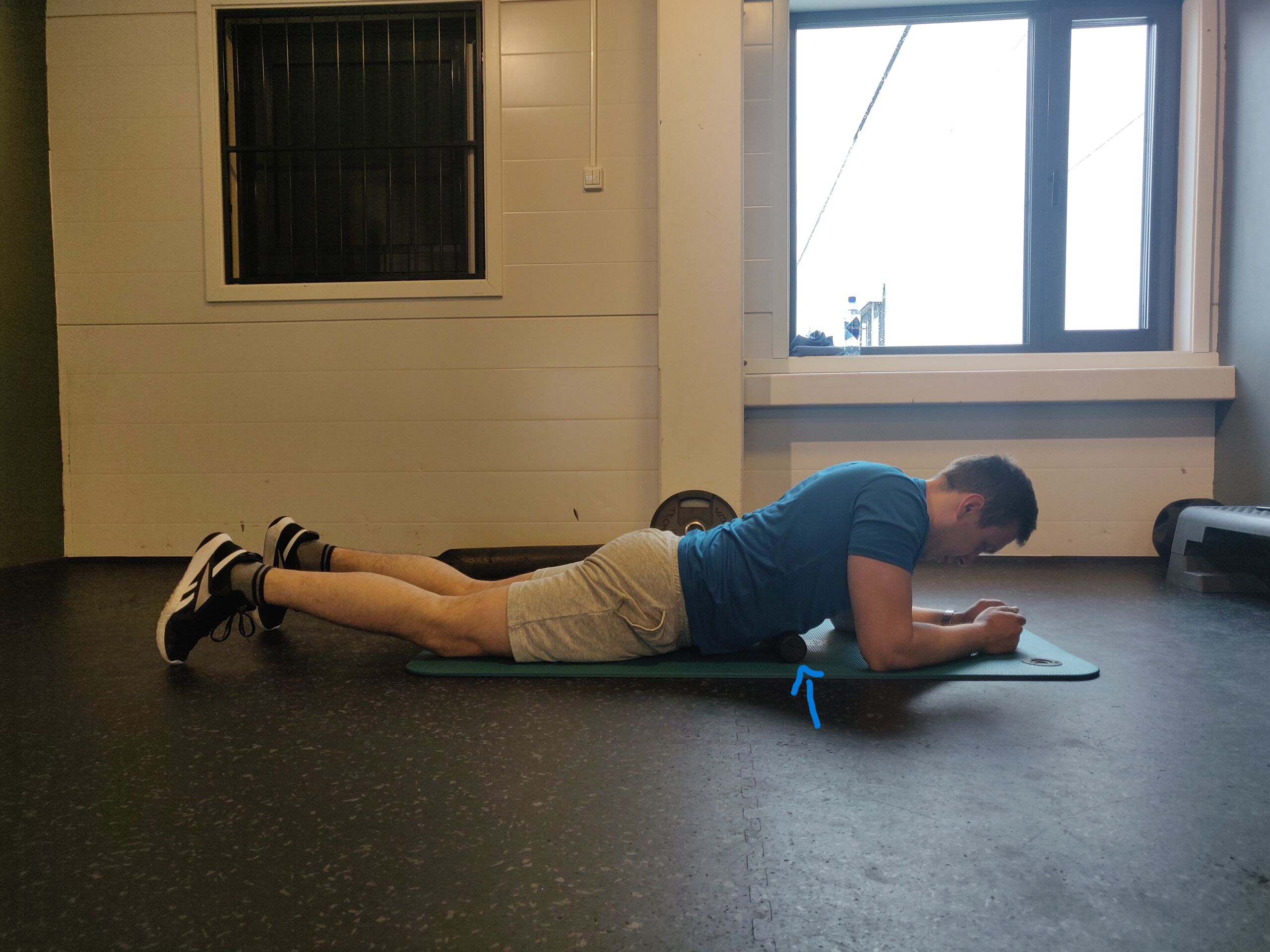 rectus abdominis muscle release with foam roller