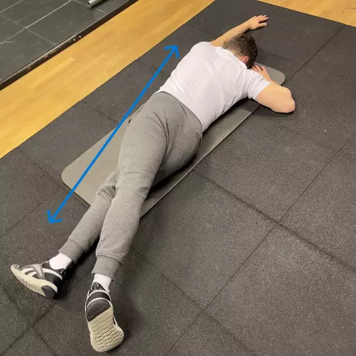 prone oblique stretch arm protract