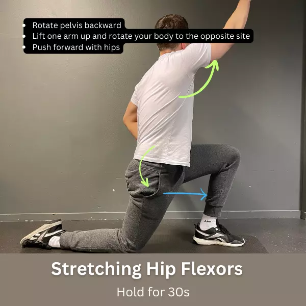 hip flexor stretch gamers