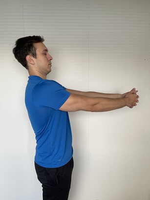 shoulder protraction rhomboid stretch
