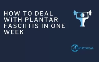 how to cure plantar fasciitis in one week