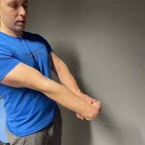 standing brachioradialis stretch